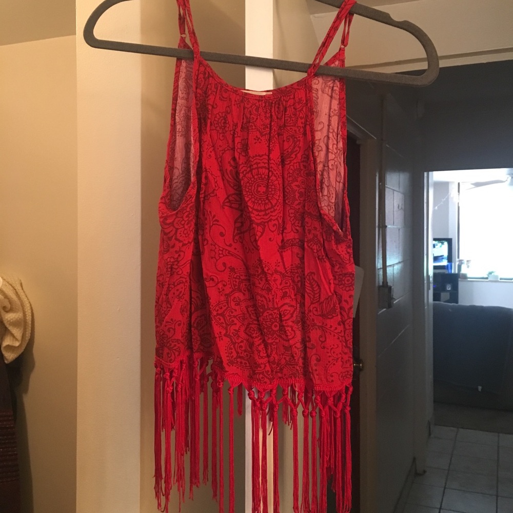Fun red tank top from pac sun